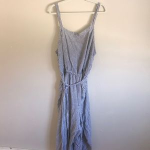 Old Navy Linen Pin Stripped Jumper